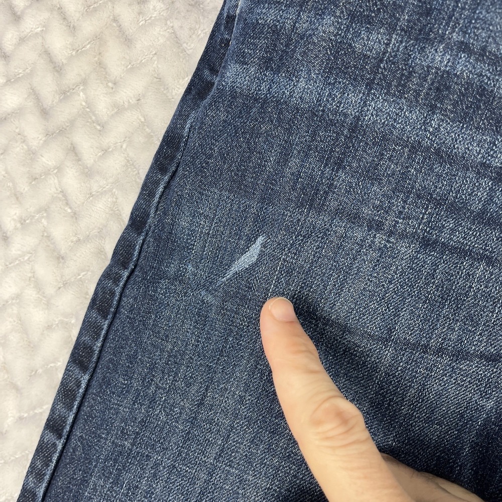American Eagle Jeans Mens Actual W34 L33" Dark Wash Original Straight Leg - Picture 3 of 13